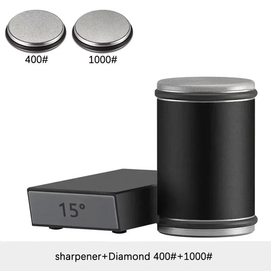Rolling Knife Sharpener Kit (15°/20° Magnetic Angle)