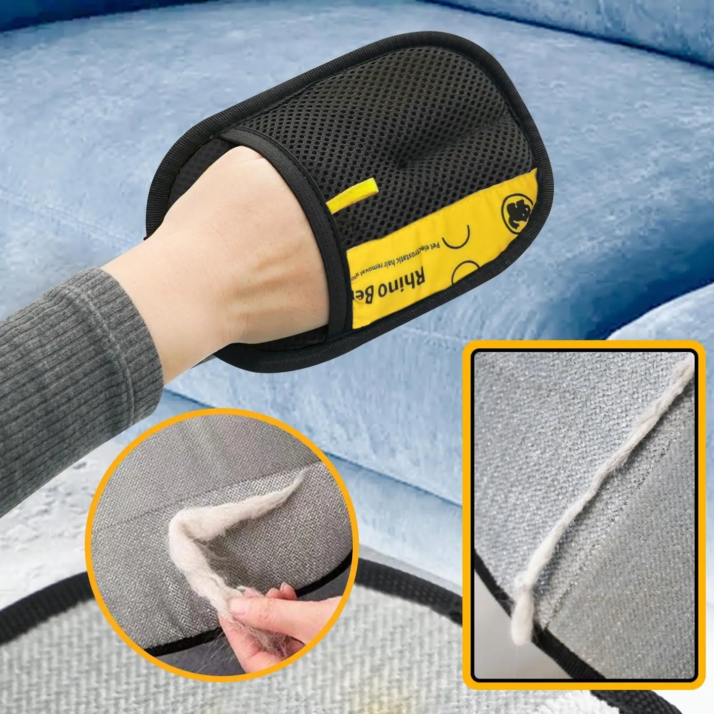 2pcs Cat & Dog Hair Removal Gloves – Upgrade Edition Static Grooming Gloves